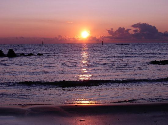 Alba sul mare di Cologna Spiaggia